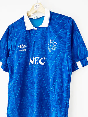 1989/91 Everton Home Shirt (S) 9/10