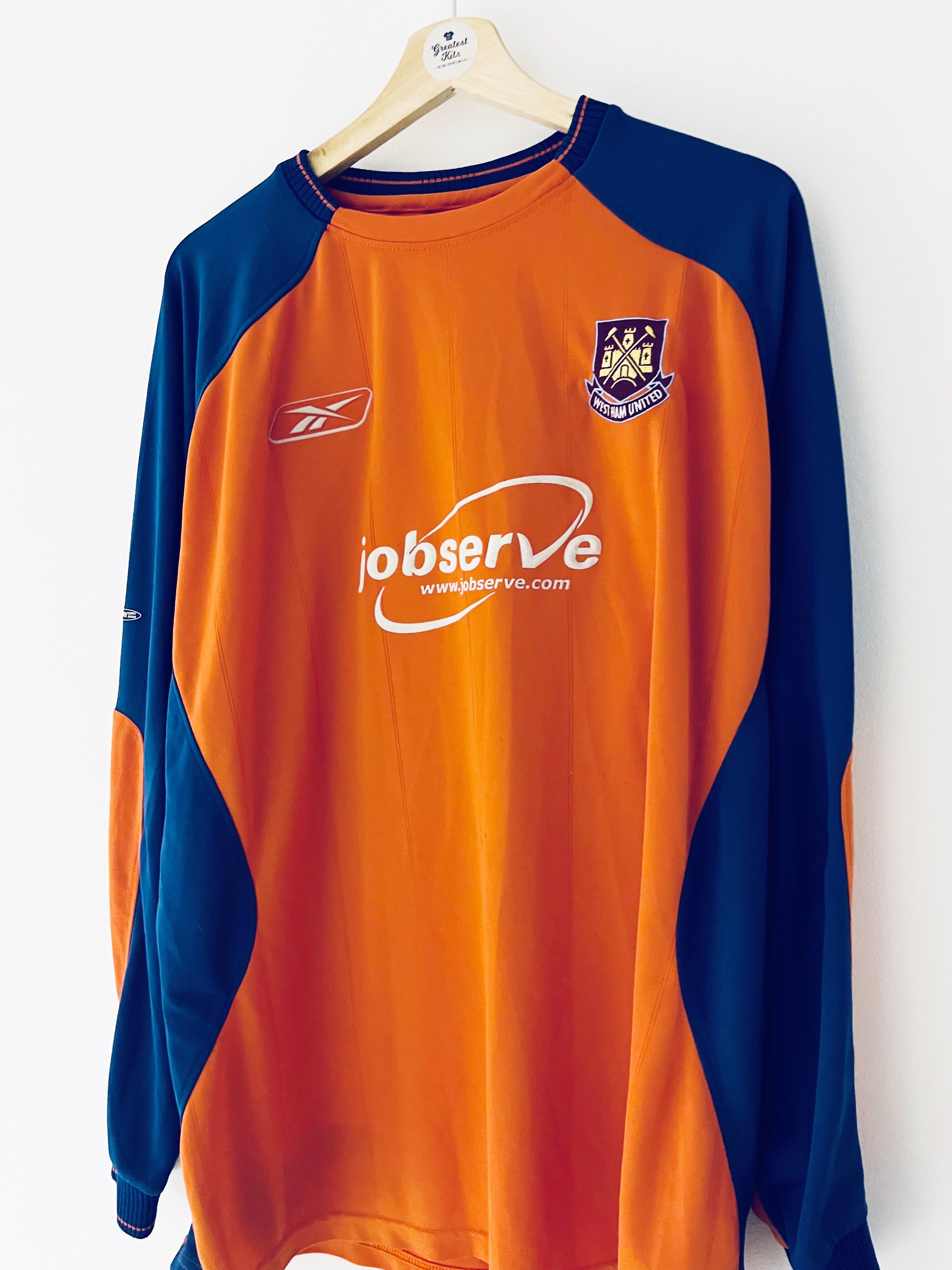 2003/04 West Ham GK Shirt (L) 6/10