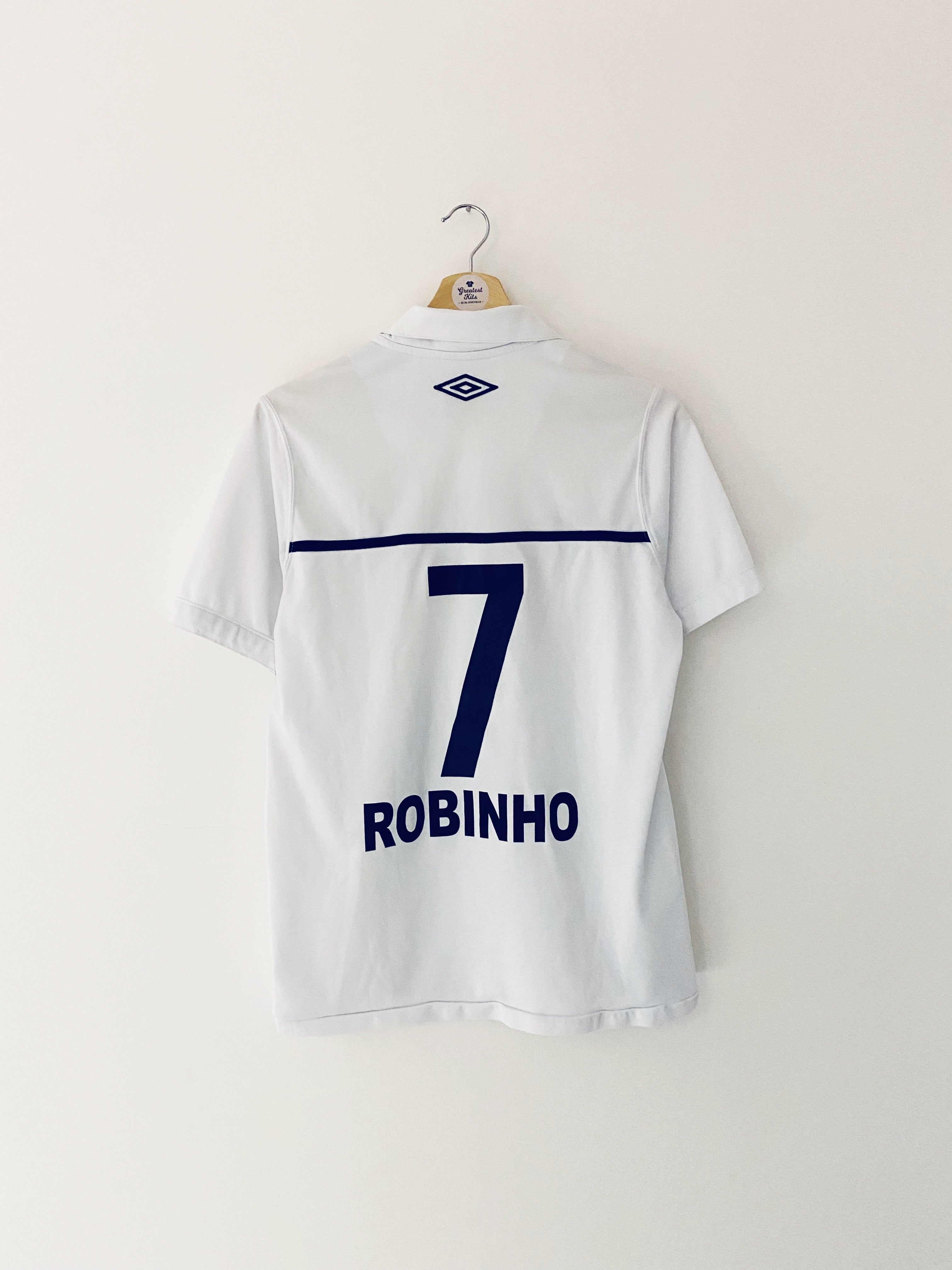 2010 Santos Home Shirt Robinho #7 (S) 9/10