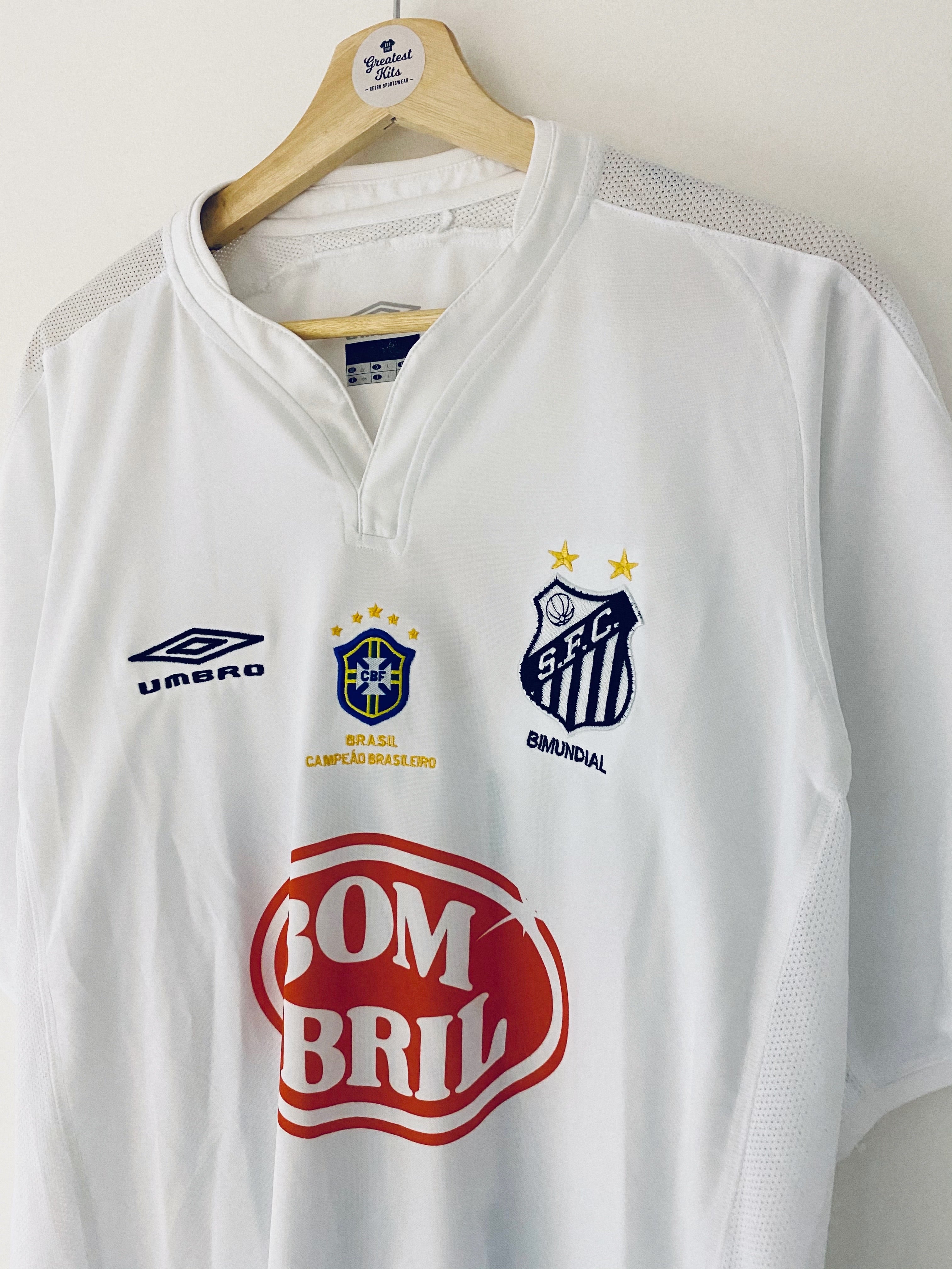 2003 Santos Home Shirt #10 (Diego) (L) 9/10
