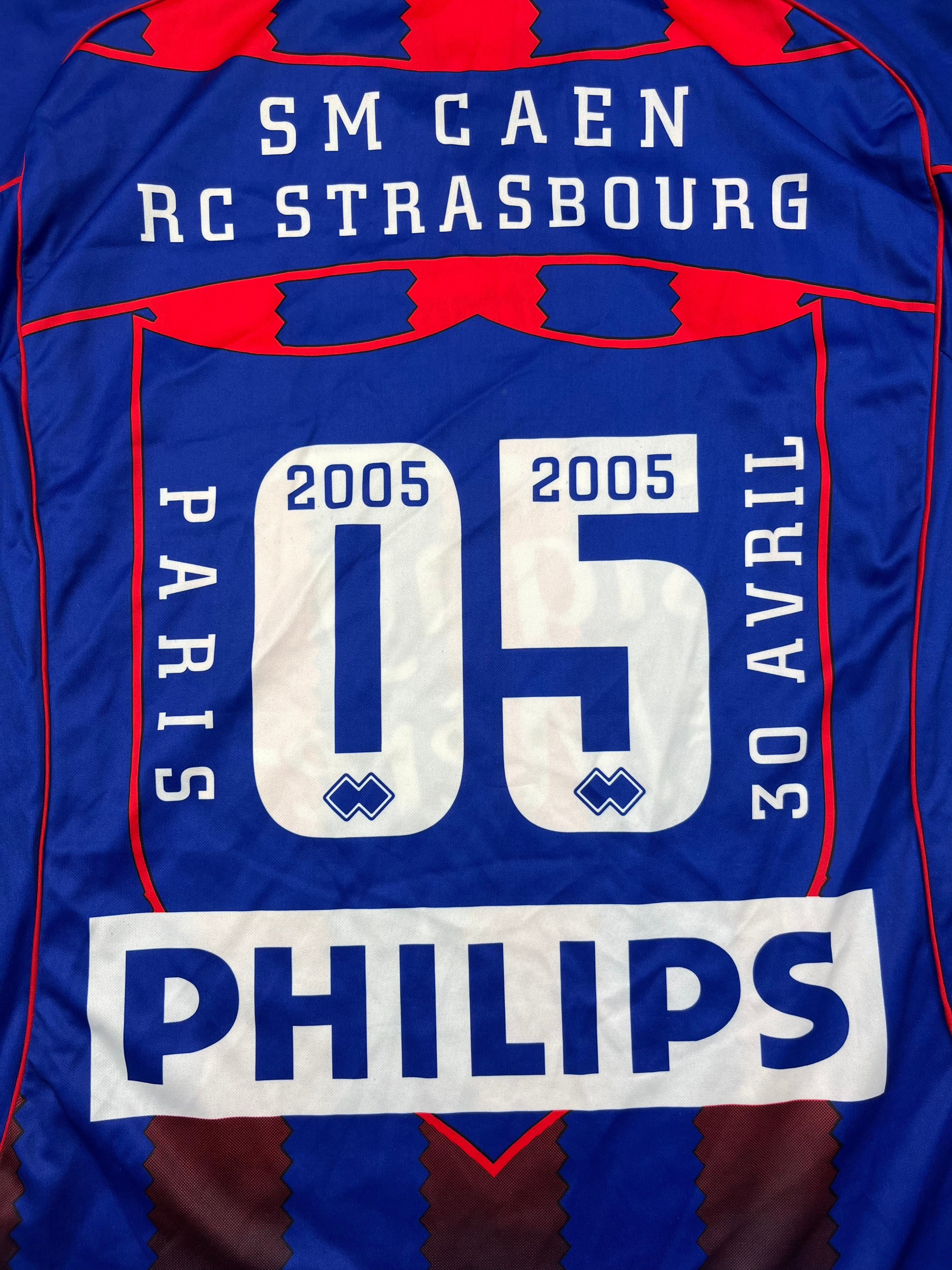 2005 Caen Home ‘Coupe de la Ligue Final’ Shirt (L) 9/10