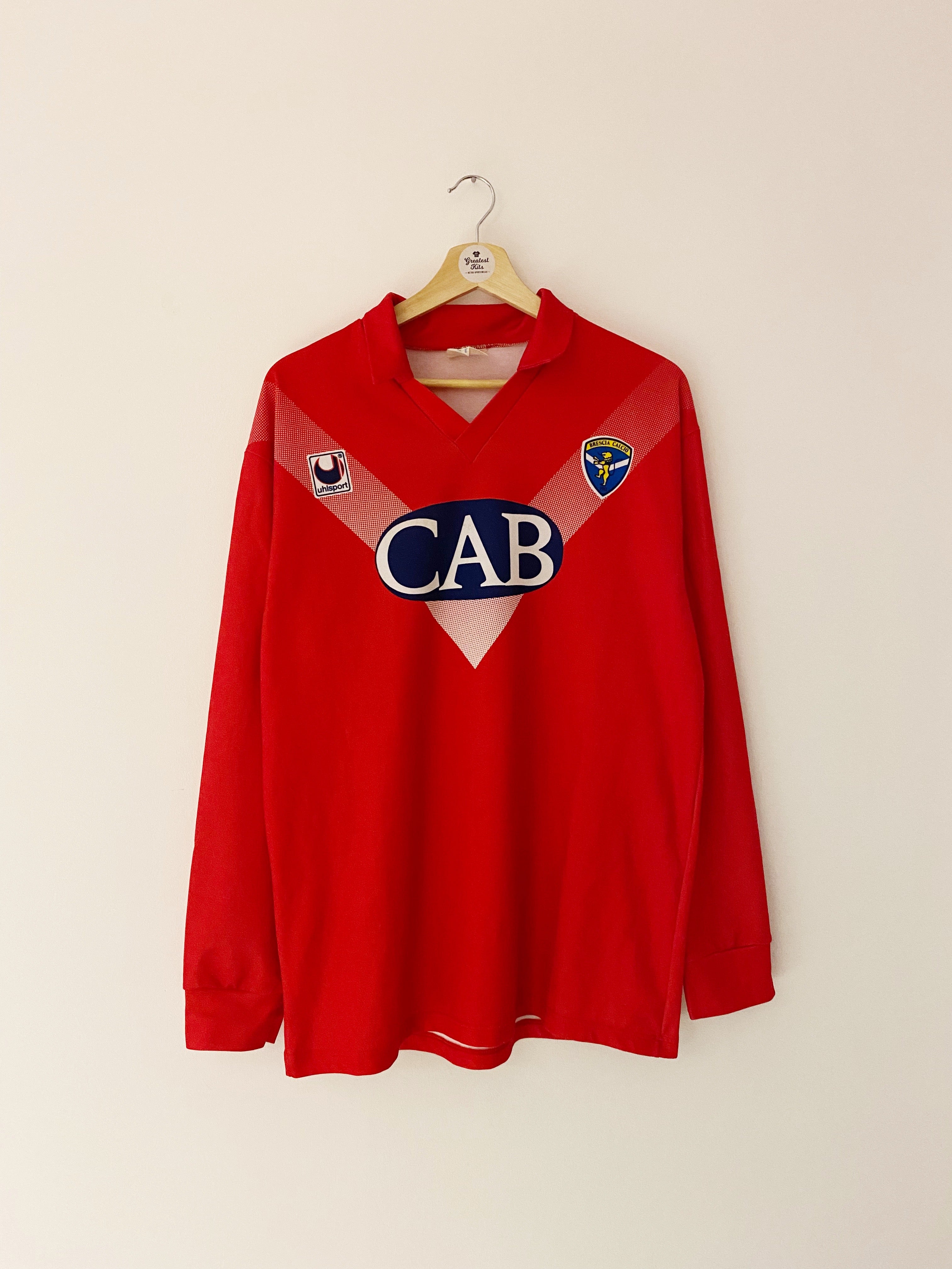 1991/92 Brescia Away L/S Shirt #9 (L) 8/10