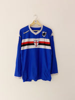2010/11 Sampdoria Home L/S Shirt (XL) 9/10