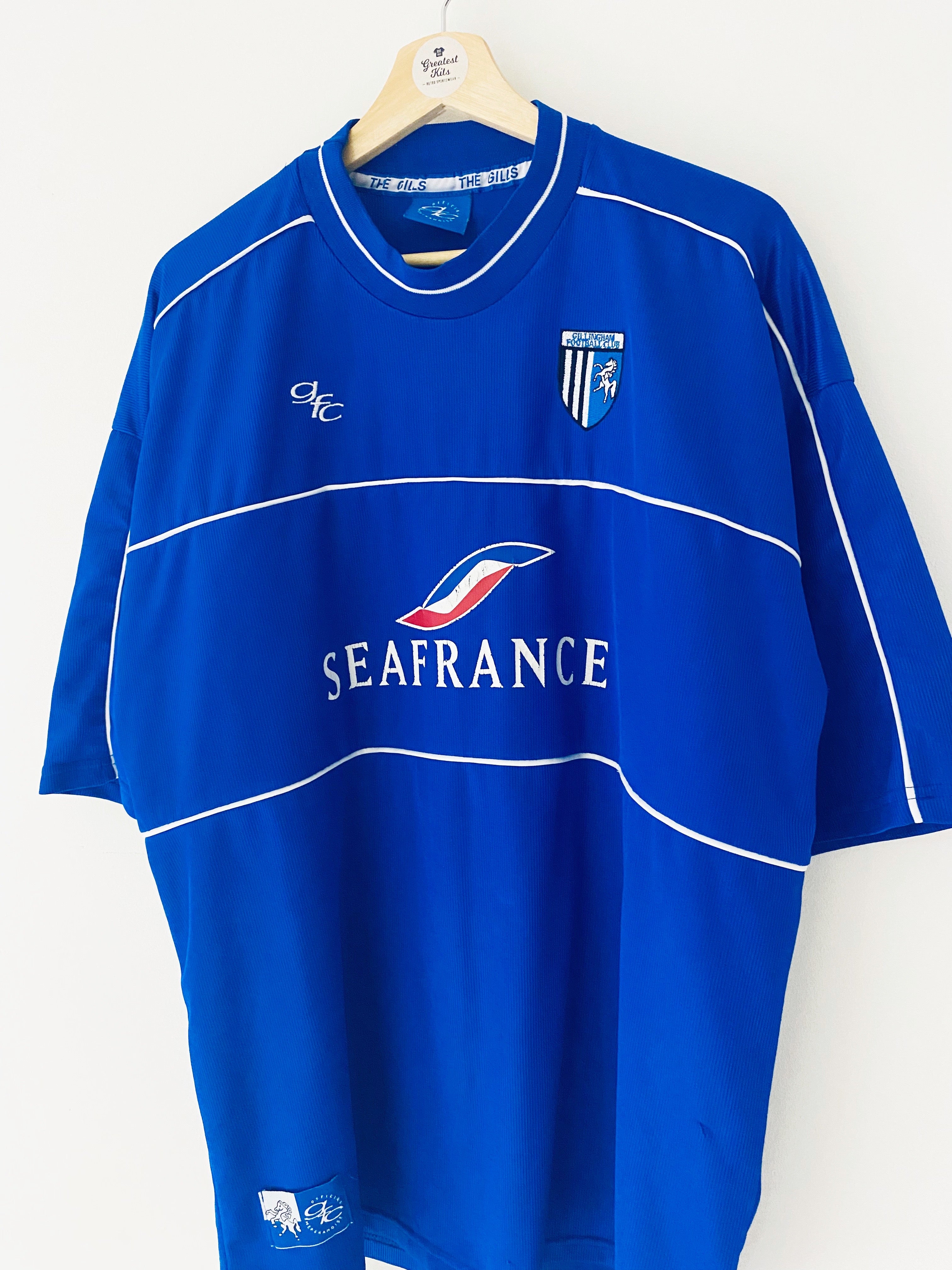 2001/02 Gillingham Home Shirt (XL) 7/10