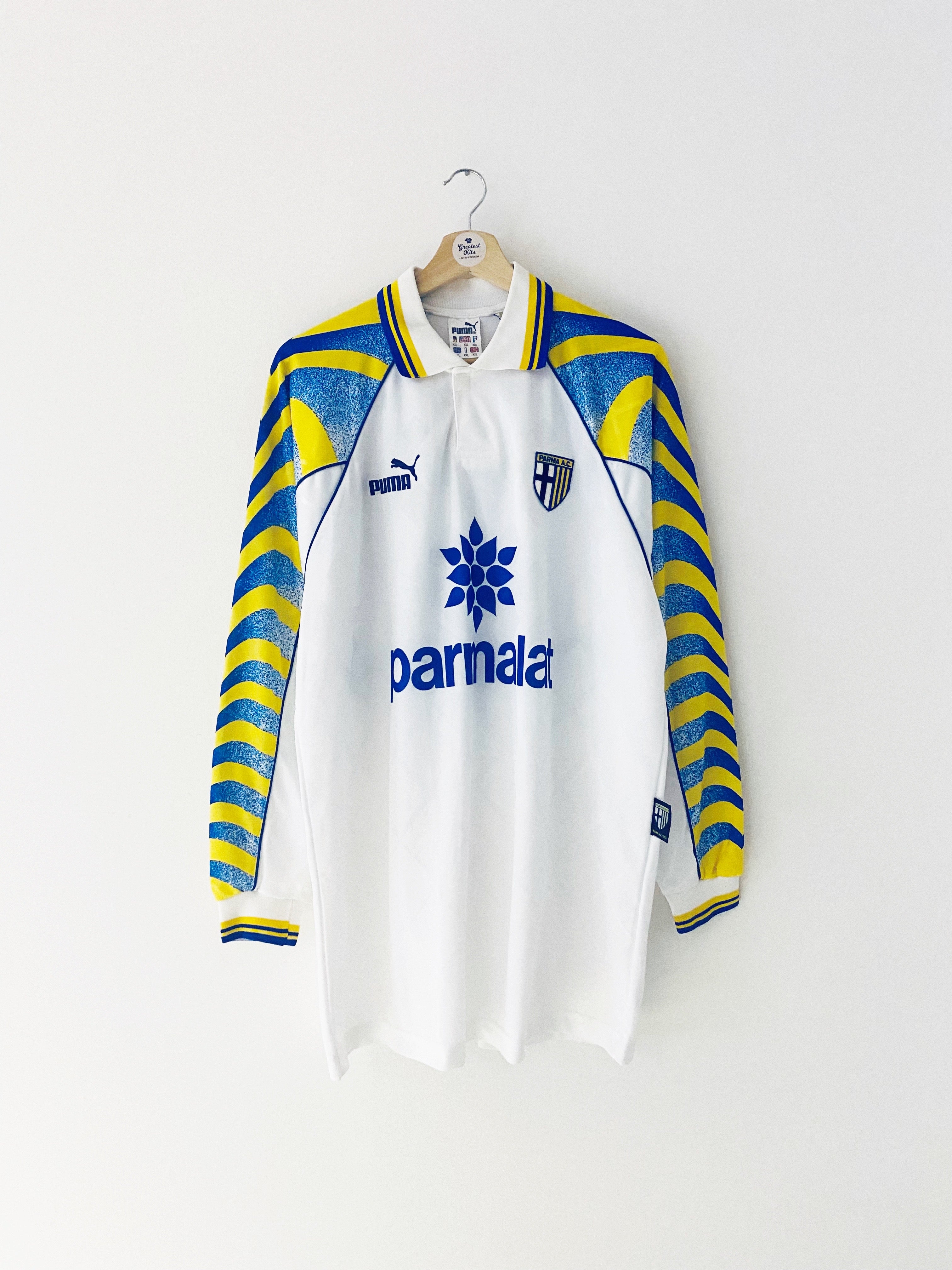 1995/97 Parma Home L/S Shirt Zola #10 (XXL) 9/10