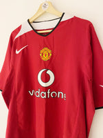 2004/06 Manchester United Home Shirt (XL) 9.5/10
