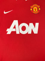 2011/12 Manchester United Home Shirt Young #18 (L) 9/10