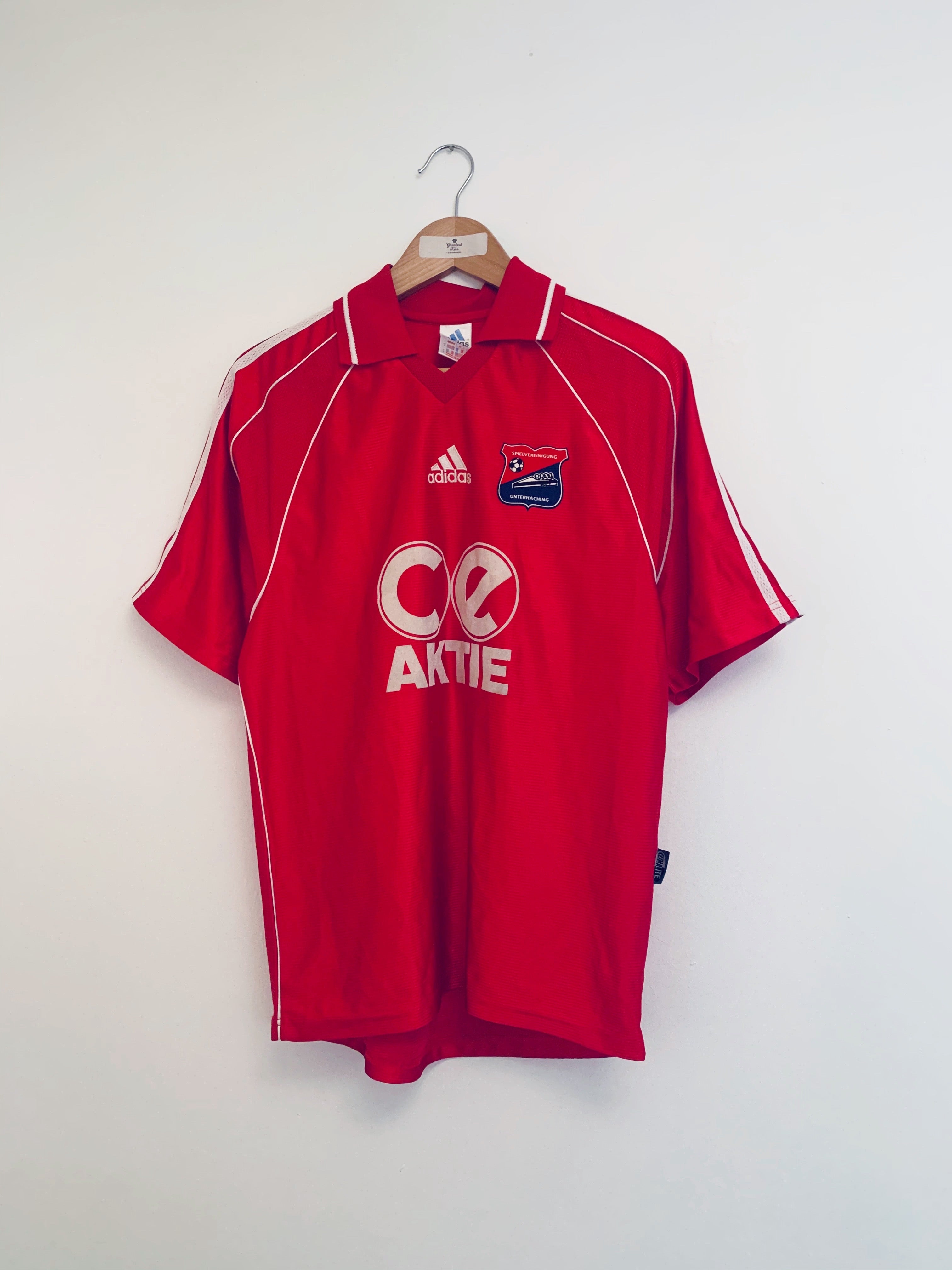 1999/00 Camiseta de local del Unterhaching (S) 8/10