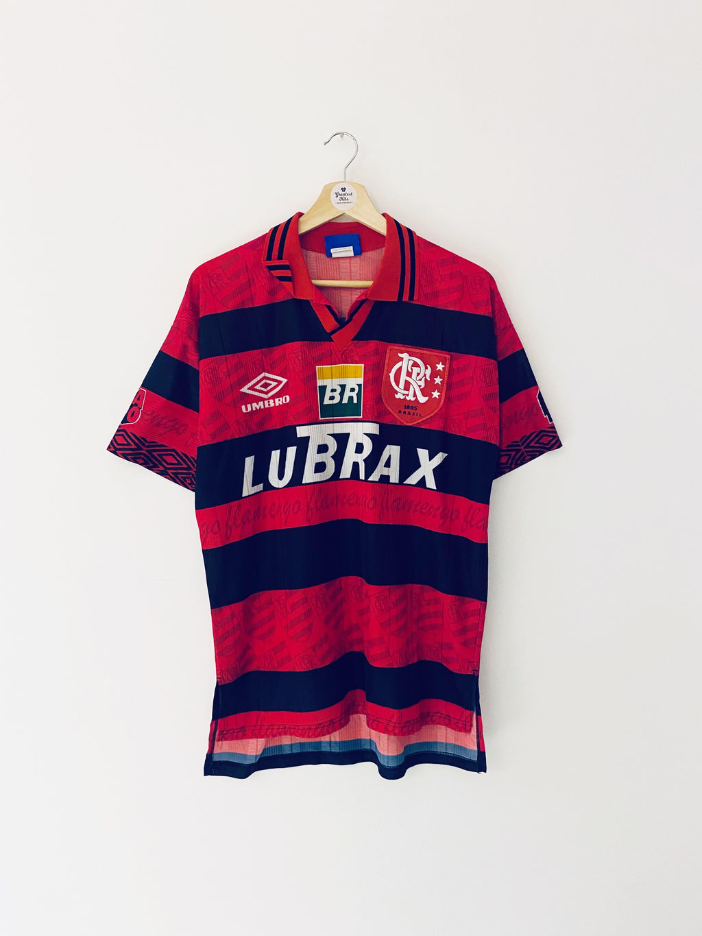 1995/96 Flamengo Home Centenary Shirt #7 (Edmundo) (M) 9/10