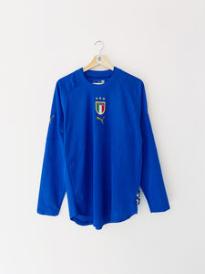 2004/06 Italy Home L/S Shirt (L) 8.5/10