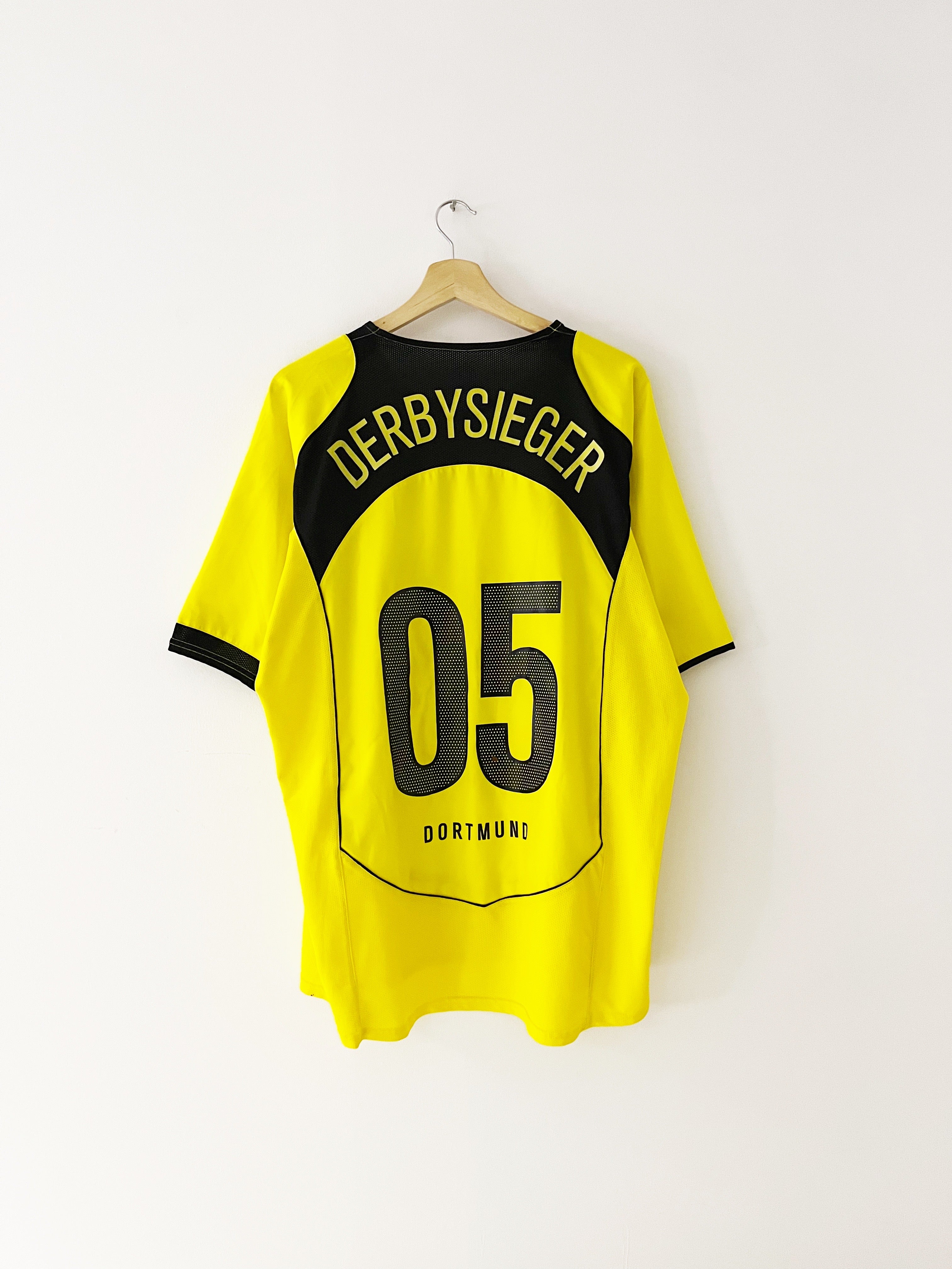 2004/05 Borussia Dortmund Home Shirt Derbysieger #05 (XL) 8/10