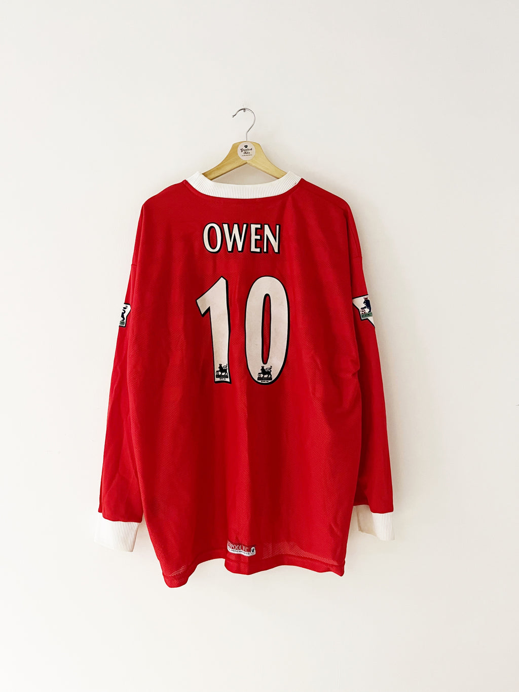 1998/00 Liverpool Home L/S Shirt Owen #10 (XL) 8.5/10