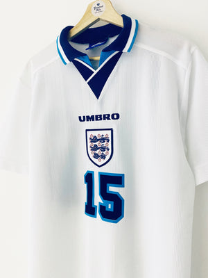 1995/97 England Home Shirt Redknapp #15 (L) 9/10