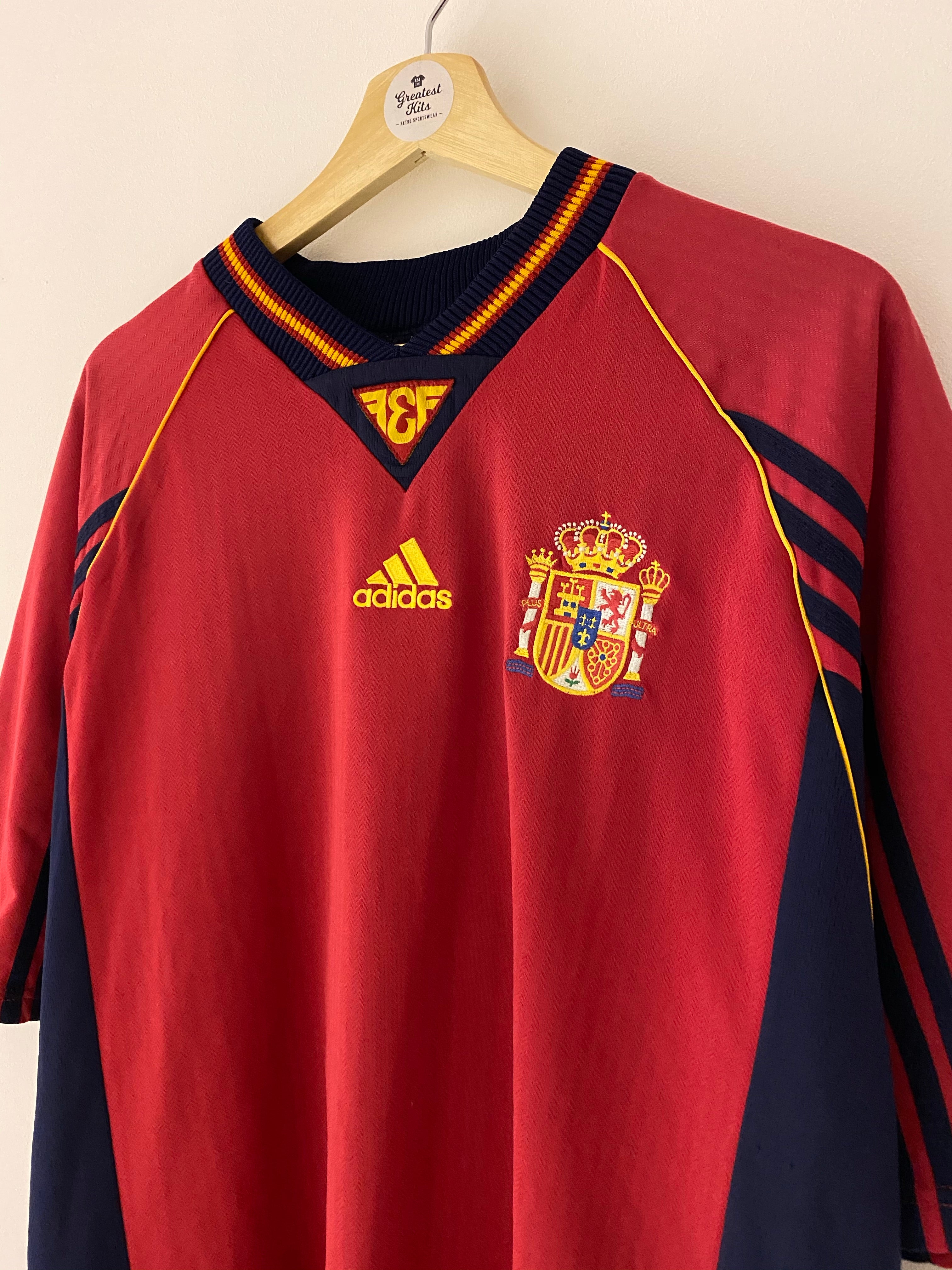 1998/99 Spain Home Shirt #4 (XL) 8.5/10
